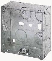 WA095 - Steel Back Box, 1-Gang, 35mm (D)