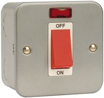 CL201 - 45A Metal Clad DP Switch, 1-Gang with Neon