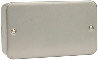 CL061 - Metal Clad Blanking Plate, 2-Gang
