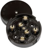 WA078 - Heavy Duty Junction Box, 20A, 6x Terminals, Brown