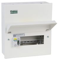508/2834634B - Starbreaker 8-Way Split Load Metal Consumer Unit, 63A/80A 30mA RCDs