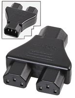 PELB1979 - IEC C14 to 2x C13 IEC Splitter