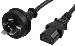 PELR0051 - Australian/New Zealand to IEC C13 Extension Lead, 2m, 10A, 250V
