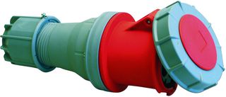 2355-6 - 63A, 400V, Cable Mount CEE Plug, 3P+N+E, Red, IP67