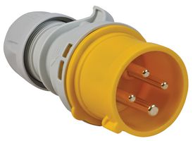 014-4 - 16A, 110V, Cable Mount CEE Plug, 3P+E, Yellow, IP44