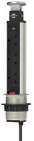 1396203003 - Desktop Tower Pop-Up 3 Gang Extension Lead, 2m