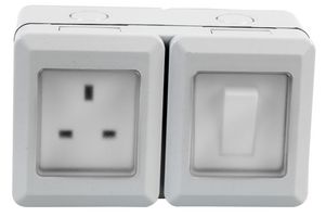 PEL00890 - Weatherproof Switched Mains Socket, IP55