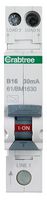 61/BM1630 - 16A 30mA RCBO single module B Curve
