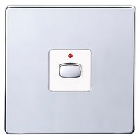 MIHO076 - MiHome 1-Gang Light Dimmer Switch, Chrome