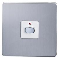 MIHO077 - MiHome 1-Gang Light Dimmer Switch, Steel