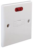 PEL01412 - 13A Rounded Edge Unswitched Fused Connection Unit with Neon Indicator