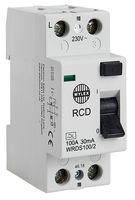 WRDS100/2 - 100A 2-Pole RCD, DC Sensitive, 30mA, Type A