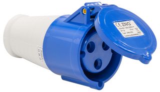 PELB0121 - 32A, 230V, Cable Mount CEE Socket, 2P+E, Blue, IP44