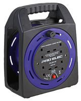 PELB0146 - 4 Gang Empty Handbag Cable Extension Reel