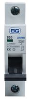 CUMB50-01 - 50A Single Pole MCB, B Curve, 6kA