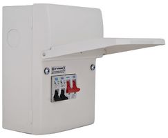 CFUGAR2-01 - Garage Kit Consumer Unit, 100A Switch, 6A & 16A MCBs, IP20