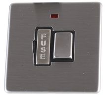 PELB1152 - Screwless Switched Fused Spur with Neon, 13A, Stainless Steel