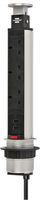 1396203013 - Tower Power Pop-Up Mains Extension Lead with USB Charging, 3 Gang, 2m Lead