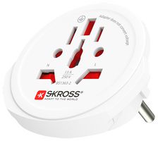 1.500211-E - World to Europe Travel Adaptor, 250V, 16A