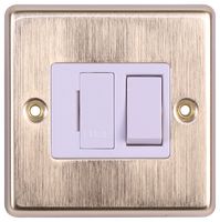 GB6:4832/BZ - Decorative Switched Fused Spur, Double Pole, 13A, Bronze