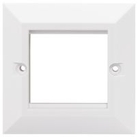 PELB2214 - Euromod Face Plate, 1 Gang, White