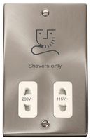 VPSC100WH - Dual-Voltage Shaver Socket, 115V/230V