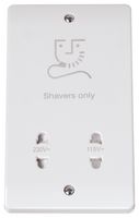CMA100 - Dual-Voltage Shaver Socket, 115V/230V, White