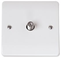CMA156 - Non-Isolated Satellite Socket, 1 Gang, White