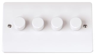 CMA164 - Dimmer Switch, 4 Gang, 2 Way, 100W, White
