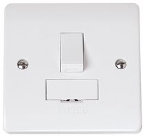 CMA651 - Switched Fused Connection Unit, 1 Gang, Double Pole, 13A, White