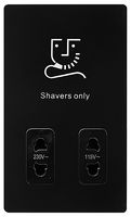 SFBK100BK - Dual-Voltage Shaver Socket, 115V/230V, Black