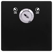 SFBK660 - Key Lockable Switch, 1 Gang, Double Pole, 20A, Black