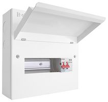 CUEB10MSSP7 - Metal Consumer Unit, 11 Way, 100A Mains Switch & SPD