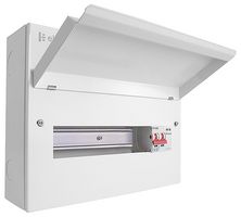CUEB14MSSP11 - Metal Consumer Unit, 14 Way, 100A Mains Switch & SPD