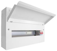 CUEB18MS16 - Metal Consumer Unit, 18 Way, 100A Mains Switch