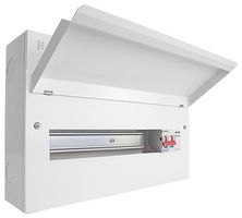 CUEB18MSSP15 - Metal Consumer Unit, 18 Way, 100A Mains Switch & SPD