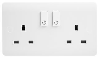CMA30036 - Smart Switched Socket, 2 Gang, 13A, White