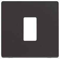 SCP20401BK - Definity Frontplate, 1 Gang, Black