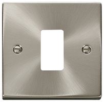 VPSC20401 - Deco Frontplate, 1 Gang, Satin Chrome