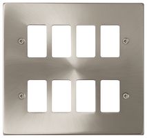VPSC20508 - Deco Frontplate, 8 Gang, Satin Chrome