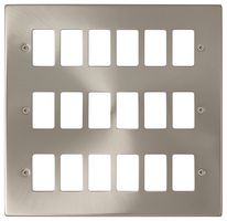 VPSC20518 - Deco Frontplate, 18 Gang, Satin Chrome