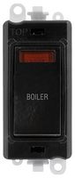GM2018NBK-BL - Switched Module with Neon, 20AX, Double Pole, "BOILER"