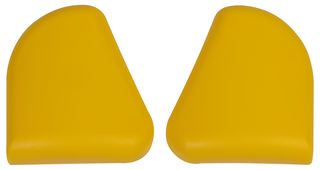 MM/YELLOW - Mini Desktop End Caps, Yellow, Pack of 2