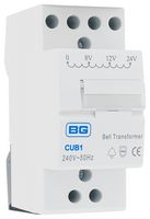 CUB1 - Bell Transformer, DIN Rail, 8-24V AC, 1A