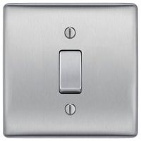 NBS30-01 - Switch Module, 2 Way, Double Pole, 20A, 20AX, Brushed Steel