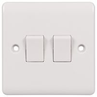 PELB2447 - Wall Switch, 2 Gang, 2 Way, 10AX