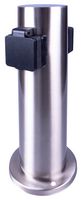 E701 - Outdoor Post with Mains Sockets, 2 Gang, 13A, Chrome, IP44