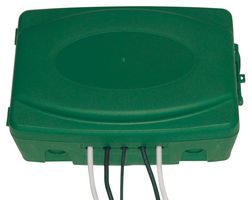 E804BG - Electrical Connection Box, 4 Gang, Green, IP54