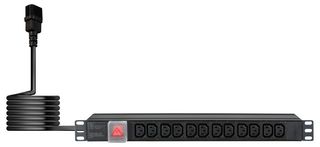 P710EJ - 19" Power Distribution Unit with Surge Protection, IEC C13, 12 Gang, 1U, 2m
