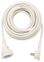 1168980210 - Mains Extension Cable with Flat Plug, 250V AC, 10m, White